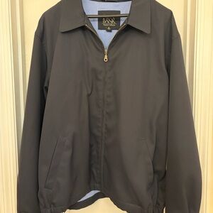 Jos A Bank Traveler's Collection The Traveler Jacket Mens XL Navy Full Zip Lined